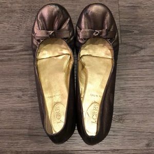 JCrew Champagne Bow Flats Women’s 8